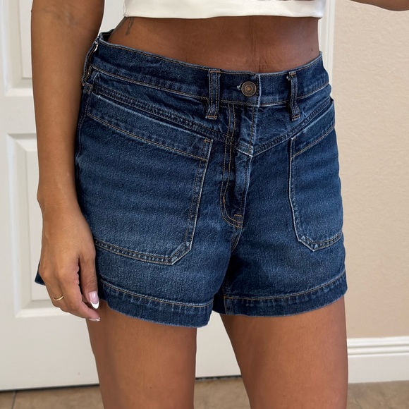 American Eagle Outfitters Pants - American Eagle AE Strigid Super High-Waisted Relaxed Denim Short